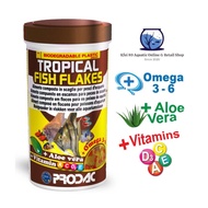 KFEI89 X Prodac Tropical Fish Flakes for Angel Fish Guppy Fish Molly Fish Neon Fish