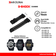 Tali Strap Casio G-Shock GA-400 / GA-400GB 25mm Black Resin Band