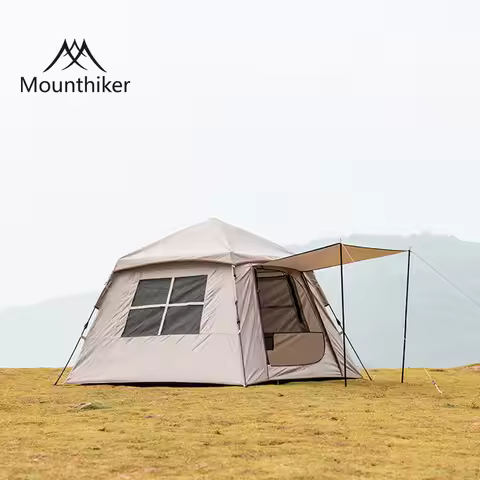 MOUNTAINHIKER Outdoor Automatic Tent 150D Oxford Cloth Portable 3-4 Persons Fast Build Camping Tent 