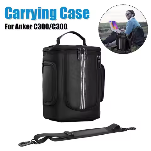 Carrying Case for Anker C300/Anker C300 DC Portable Power Station Waterproof Travel Storage Bag with