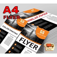 FLYER A4 SIZE 80GSM/100GSM simili paper 600-1000pcs
