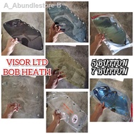 ✶ஐ❆READY STOCK😍 VISOR BOB HEATH LTD 3  5 7 BUTTON CLEAR DARK SMOKE GOLD BLUE YELLOW MAGNUM MAG BELL 