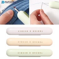 DIGIFOUNDER 2-in-1 Needle Threader Household Sewing Accessories Double End Design Manual Threader Ne