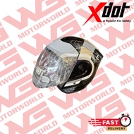 HELMET XDOT G518B XENON & ZEPHYR