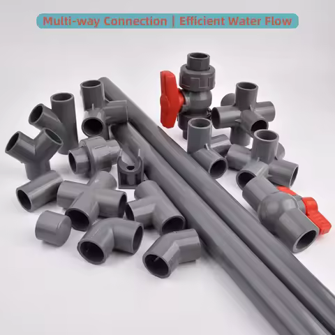 20~50mm Grey PVC Connectors Pvc Pipe Direct Elbow Tee Joint Three Dimensional 3-Ways 4-Ways 5-Ways 6