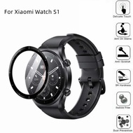 Xiaomi Watch S1 FULL Coverage Black Film Tempered Glass or Screen Protector - 2pcs