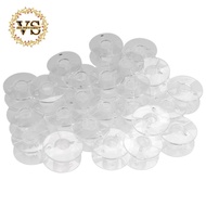 25 Clear Plastic Sewing Machine Bobbins Fits Singer Brother Janome Toyota