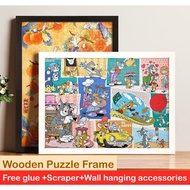 [75*50cm] ECOPLY Wooden Frame 1000pcs Jigsaw Puzzle Frame Wall Frame Art Home Deco Frame