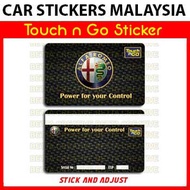 Alfa Romeo Exclusive Look Touch n Go Sticker Front & Back