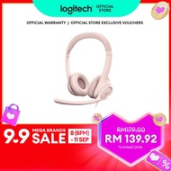 Logitech H390 Wired Headset for PC/Laptop Stereo Headphones with Noise Cancelling Microphone USB-A I