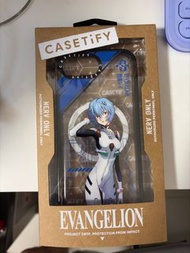 iphone 16e CASETiFY x Evangelion 綾波零 手機殼 (黑色）