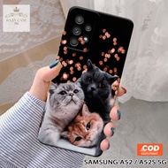 Softcase Samsung Galaxy A52 5G / A52s 5G - Rajacase - Samsung A52 5G Case - Motif Case Cats - Case S