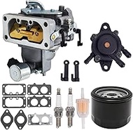 WHFZN Carburetor For John Deere Z445 Carb Zero Turn Mower Compatible with Kawasaki FH721V 25Hp Engin
