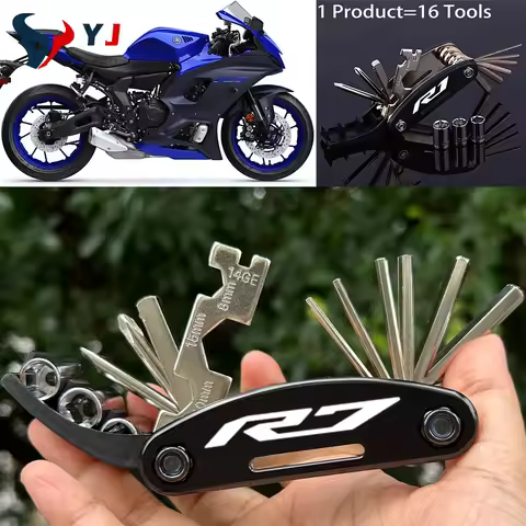 Moto Tools Spanner Screwdriver Set Accessories For Yamaha YZF-R7 YZF-R3 YZF-R6 YZF-R15 YZF-R25 YZF R