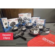 Periuk Dessini Set Dessini 23pcs Granite Cookware Dessini Original Dessini Non-stick