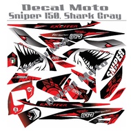 ❈✖Decals, Sticker, Motorcycle Decals for Yamaha sniper 150, shark RED/BLACK