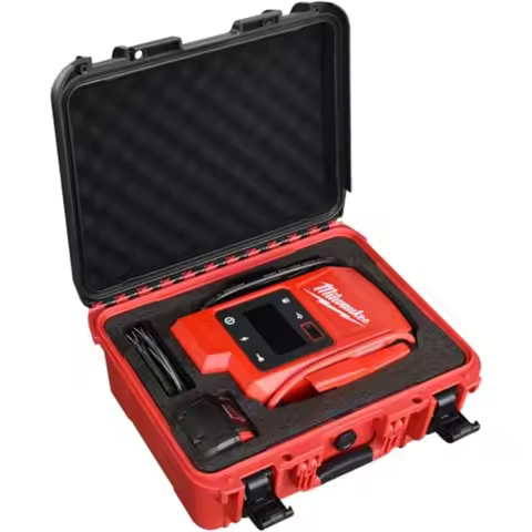 Waterproof Hard Carrying Case for Milwaukee M18 Hotshot Jump Starter 3841-20 Custom Foam Protective 