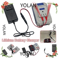 YOLANDAGOODS Lithium Battery Charger, Universal Overload Protection Dual-head Charger, 18/21V/24V Li