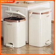 Salvo Rubbish Bin Household Trash Can With Lid  Kitchen Step Pedal dustbin/ Waste Bin / Recycling Bi