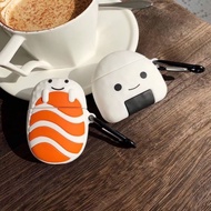 AirPods case-Pro-Gen1 2 Salmon Rice Balls (i9s i11 i12) sushi Soft Silicone Airpod
