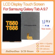 Dgh 9.7 "ของแท้สำหรับ Samsung Galaxy Tab A 9.7 T550 T555สัมผัสหน้าจอ LCD หน้าจอดิจิตอลสำหรับซัมซุง T