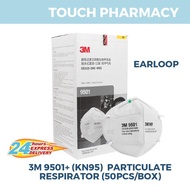 3M KN95 Particulate Respirator Face Mask 9501+ / 9502 +(50's/box) Topeng Muka KN95