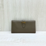 Hermes大象灰Epsom皮BEARN長夾