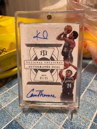 Panini National Treasures Kyrie Irving & Cameron Thomas 球員卡
