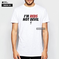Kaos T-SHIRT DISTRO I'M REDS NOT DEVIL KAOS BIG SIZE 2XL 3XL 4XL 5XL