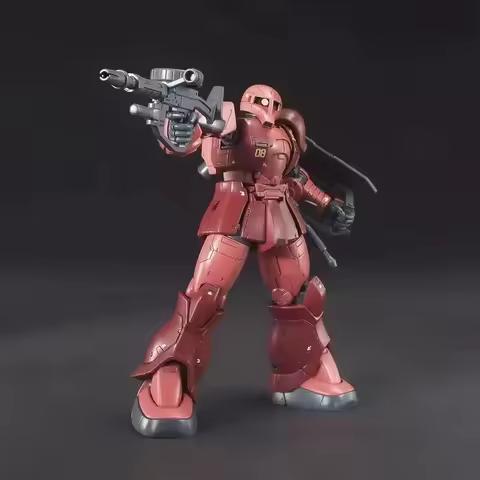 Gto 015 Hg 1/144 Ms-05 Old Red Zaku Char Aznable Dedicated Machine Assembly Model Kit Action Figures