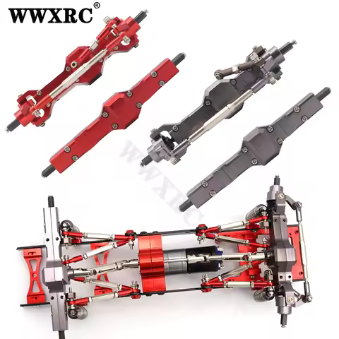 Metal Front & Rear Bridge Axle Gear Box for WPL C14 C24 C34 C44 B14 B24 1/16 HengLong MN D90 MN99s 1