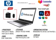 LAPTOP HP 820 G3 INTEL CORE I7 7th RAM 8GB/256SSD WINDOWS 10 LAYAR 14NCH GARANSI FREE TAS/MOUSE