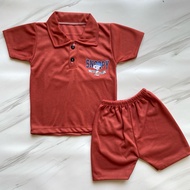 Short Sleeve Baby Clothes Set Children's Clothes Set with Plain Collar 3-12 Months