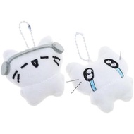 2 Pack Creative Soft Plush Keyring Pendant Cats Shape Bag Charm Multifunctional Bag Accessory