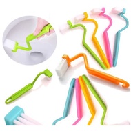 Curved Toilet Corner Brush Toilet Brush Multipurpose Corner Cleaner Bathroom Kitchen Sink