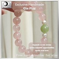 【Gin Fizz&10MM Crystal】 Rose Quartz Green Milky Quartz Bracelet Gelang Rantai Tangan