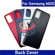For Samsung A02S Back Glass Cover Battery Door case with