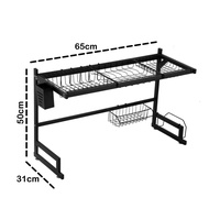 ORANGE Rak Piring 3 Susun - Rak Pengering Piring Dish Drainer - Rak Dapur Rak Piring Susun Minimalis