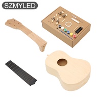 DIY Ukulele 21 Inch 4 Strings Ukulele DIY Ukulele Kit Basswood Handmade Ukulele Kit For Beginners Ki