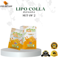 Lipo Colla (Set of 2) Plus 8 IN1 10 Sachets Be Gorgeous Women's Health & Pregnancy Powdered Orange J