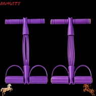 ANHUITYJ 2PCS Pedal Resistance Band, 4 Tube 6 Tube Resistance Band Trainer, Flexible T Handle Dual F
