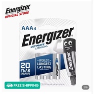 4 PIECES ENERGIZER LITHIUM 4AAA BATTERY