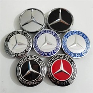 4PCS 75mm Car Wheel Center Hub Caps Cover for Mercedes Benz B/C/E/S Class A Class C200L GLC GLK CLA 