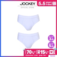 JOCKEY กางเกงในชาย COTTON STRETCH รุ่น KU 1046 ทรง BRIEF สีขาว (แพ็ค 2 ชิ้น)