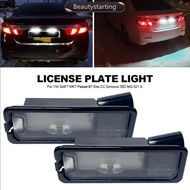 BEAUTYSTARTING 1/2Pcs Car LED License Plate Light For Beetle For Passat B7 Eos CC Scirocco 35D 943 0
