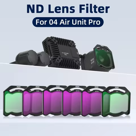 ND Lens Filter for DJI O4 Air Unit Pro Optical Glass Lenses Adjustable Filter Set ND8 ND16 ND32 ND64