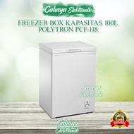 Freezer Cheest Box Polytron Pcf 118 Kapasitas 100 Liter Baru