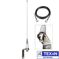 4ft Marine Stainless Steel CB Radio Antenna 24.5-29.5MHz for Ship Station, Anytone, Luiton