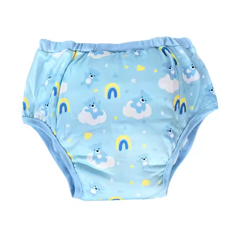 Waterproof Cotton Adult Baby Training Pants Reusable Infant Shorts Underweaer Cloth Diapers Panties 