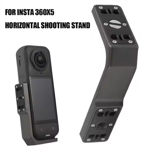 Horizontal-vertical L-shaped Bracket for Insta360 X5 Quick-release Mount with 1/4 Interface for Inst